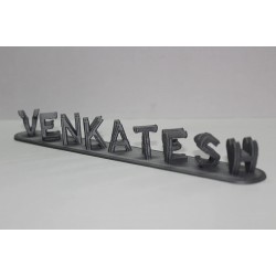 3D Flip Name - 9 Letters - SINGLE COLOR