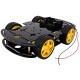 Wheel Drive Robot Smart Car Chassis Kit - 4WD Chassis with Accessories  for RC Car