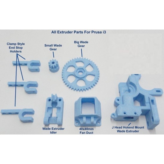 Reprap Prusa Mendel i3 Rework 3D Printer PLA 3D Printed Plastic Parts Kit DIY