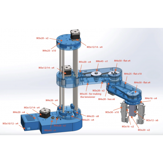 SCARA Robot - 3D Printed Parts