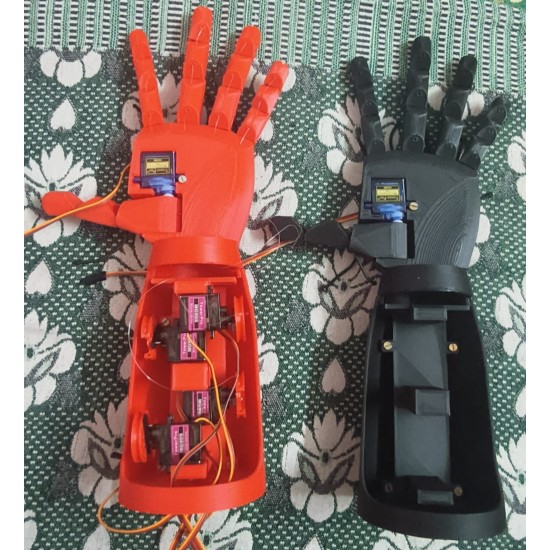 Prosthetic Hand 3D Printed DIY kit With Servos