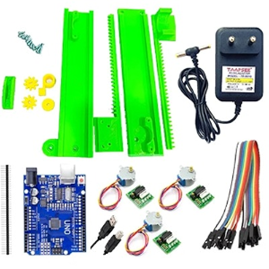 Mini CNC Plotter Machine - 3D Printed Compact Machine for DIY Projects, For Drawing and Engraving - With Electronics Unassembled